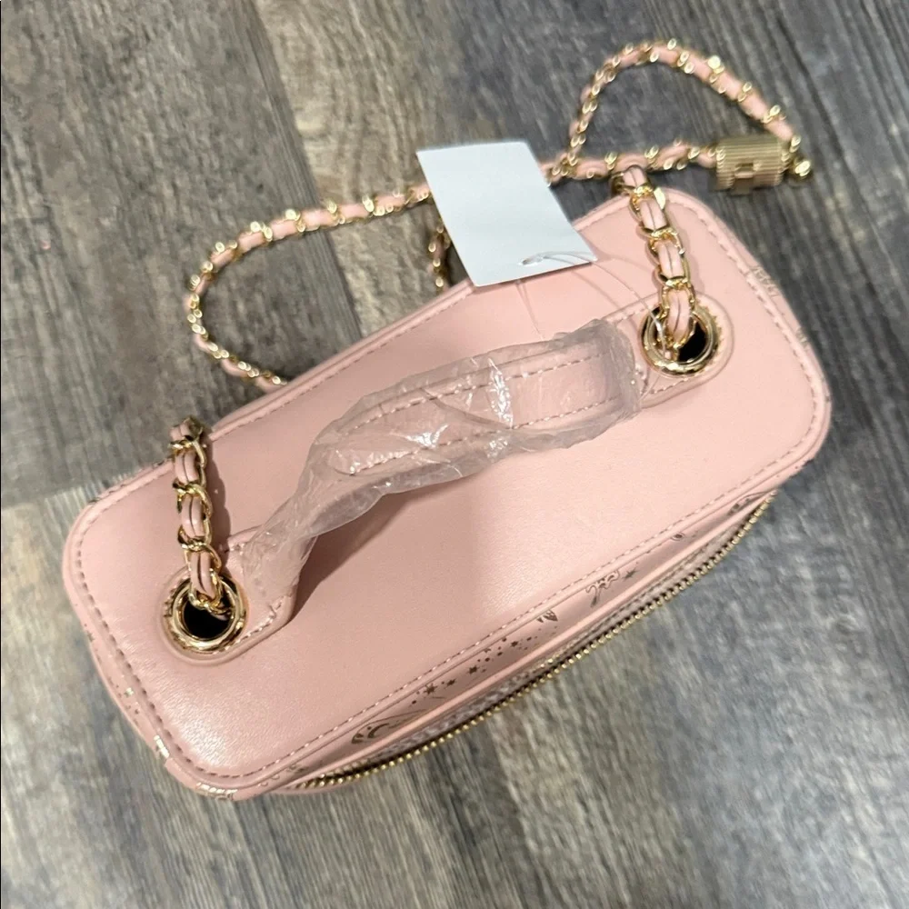ALDO Pink and Gold Butterfly Crossbody Bag